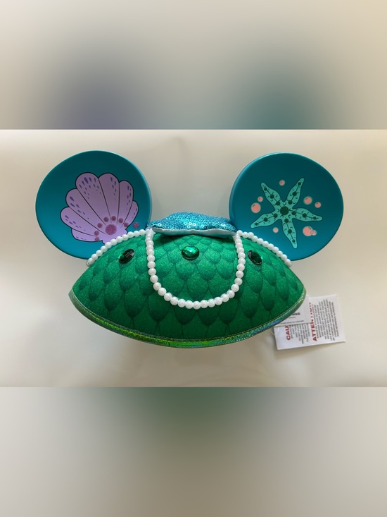 Disney Other - Disney Kids Mermaid Sequin Mouse Ears Headband in Teal and Green